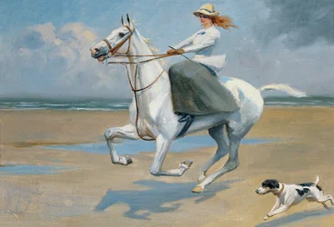 Équitation sur la plage